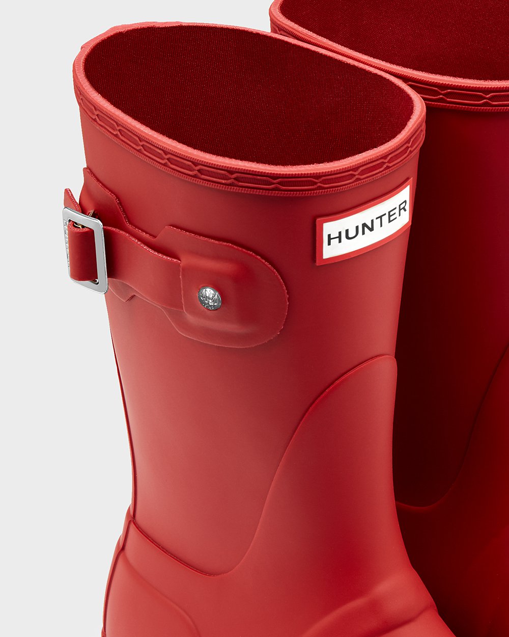 Korte Regenlaarzen Dames - Hunter Original - Rood - 46MRQWAOT